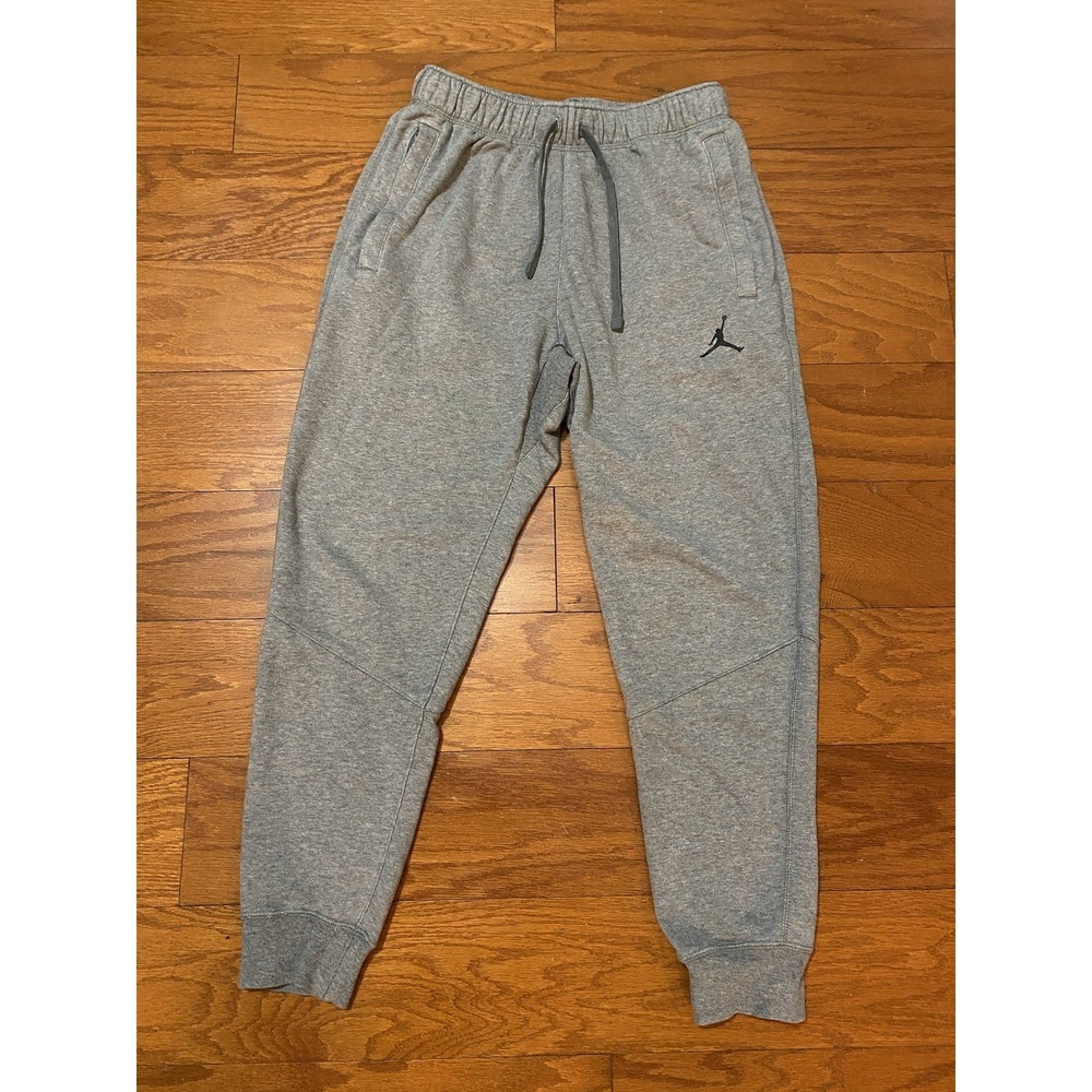 Jordan Flight Essentials Men Small Jogger Sweatpants Gray Excellent Condition